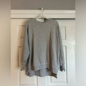 Aerie Long Sleeve Oversized Grey Crewneck